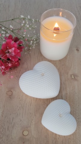 Deux coeurs blanc