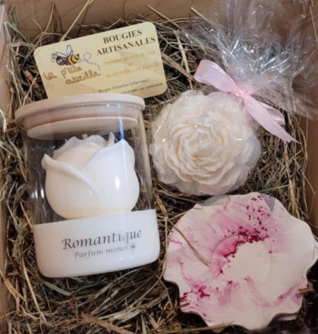 Coffret Saint Valentin rose blanche